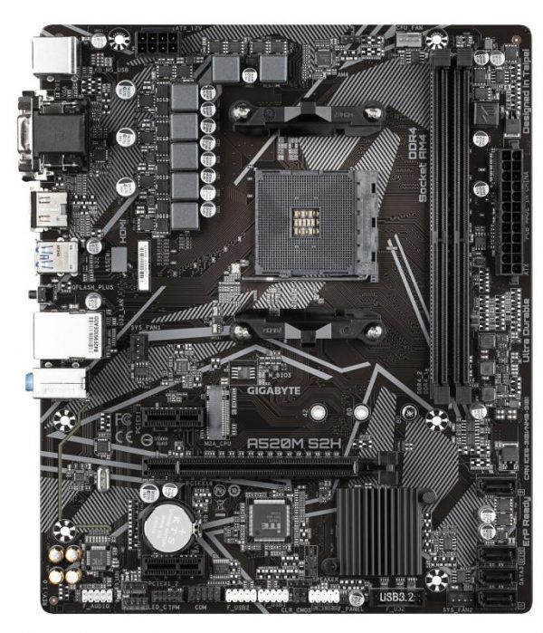 Placa de baza Gigabyte A520M S2H, Socket AM4 - imagine 7