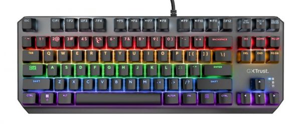 Tastatura Trust GXT834 Callaz Tenkeyless cu fir mecanica, negru - imagine 8