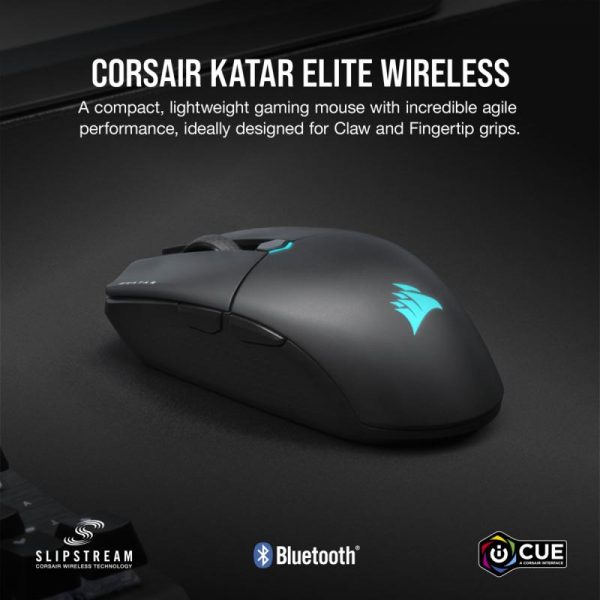 Mouse Gaming Corsair KATAR ELITE WIRELESS negru - imagine 6