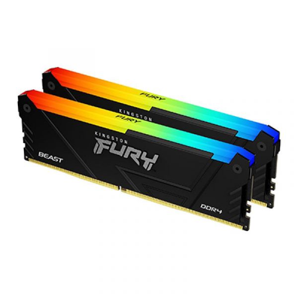 Memorie RAM Kingston Fury Beast RGB, DIMM, DDR4, 64GB, 3600MHz, - imagine 12