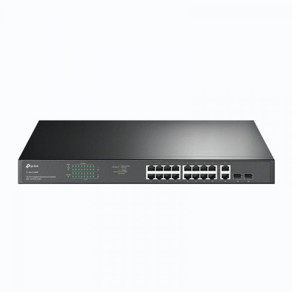 "18-Port Gigabit Rackmount  Switch with 16-Port PoE+ PORT: 16× - imagine 5