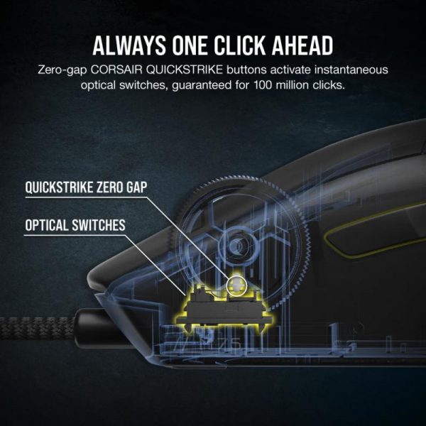 Mouse Gaming CORSAIR M75 LIGHTWEIGHT NEGRU - imagine 7