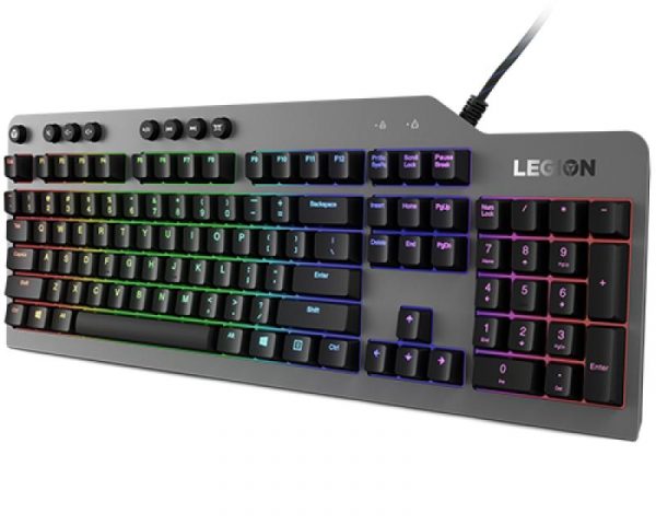 Tastatura gaming mecanica Lenovo Legion K500, iluminare RGB, switch Red, - imagine 4
