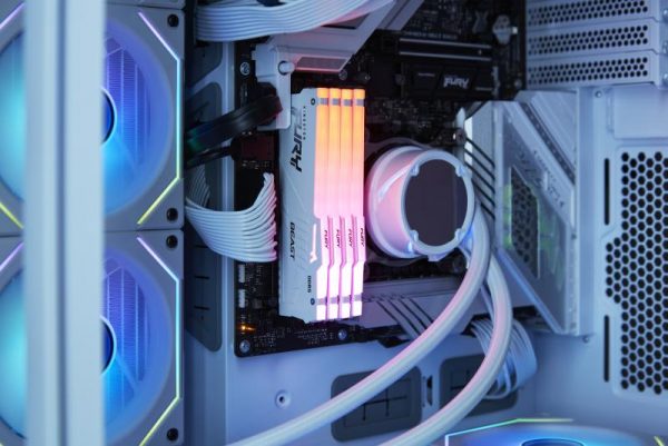 Memorie RAM Kingston FURY Beast RGB White 16GB DDR5 6000MHz - imagine 7