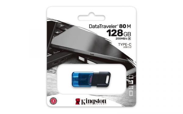Memorie USB Flash Drive Kingston 128GB Data Traveler 80, USB-C - imagine 11