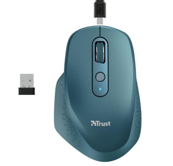 Mouse Trust Ozaa, Rechargeable Wireless, blue - imagine 9