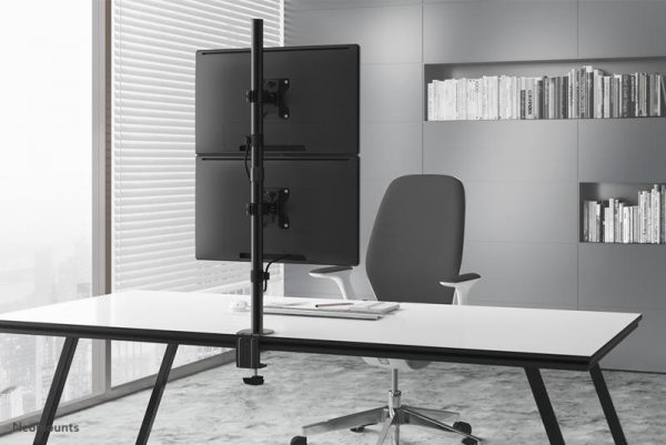 Suport Monitor de Birou Dual, Neomounts by Newstar FPMA-D550DVBLACK, 10" - imagine 7