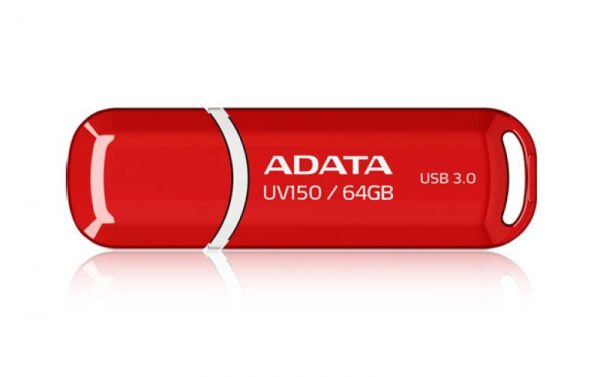 Memorie USB Flash Drive Adata UV150, 64Gb, USB 3.0, rosu - imagine 3