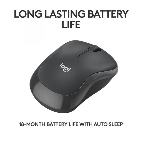 Mouse Logitech M240 Silent Graphite, rezolutie 1000 DPI, conectare wireless, - imagine 7