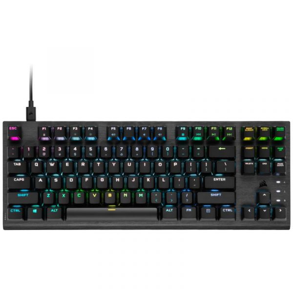 Tastatura Gaming Mecanica CORSAIR K60 PRO TKL RGB TENKEYLESS, Optical, - imagine 5