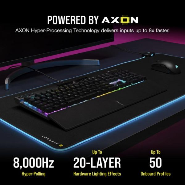 Tastatura gaming mecanica CORSAIR K70 PRO RGB Optical with PBT - imagine 9