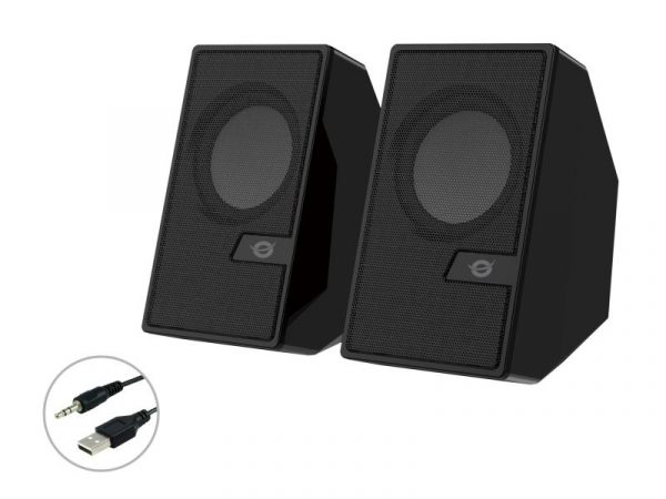 CONCEPTRONIC BJORN02B 2.0-Channel Computer Speaker with Bluetooth, 6W, 63 x - imagine 5