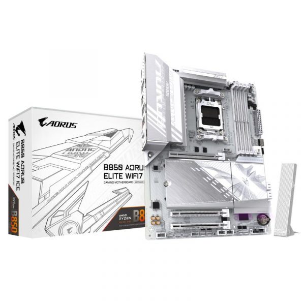 Placa de Baza GIGABYTE B850 AORUS ELITE WIFI7 ICE AM5 - imagine 8