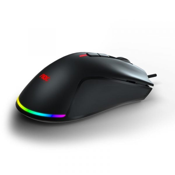 Mouse AOC GM530B, ergonomic, USB 2.0, 16000DPI, 7 butoane, RGB, - imagine 10