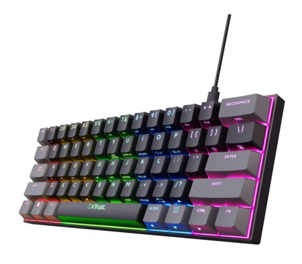 Tastatura mecanica cu fir Trust GXT 867 Acira, USB 2.0. - imagine 6