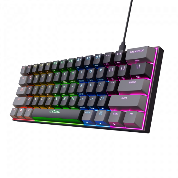 Tastatura mecanica cu fir Trust GXT 867 Acira, USB 2.0. - imagine 5