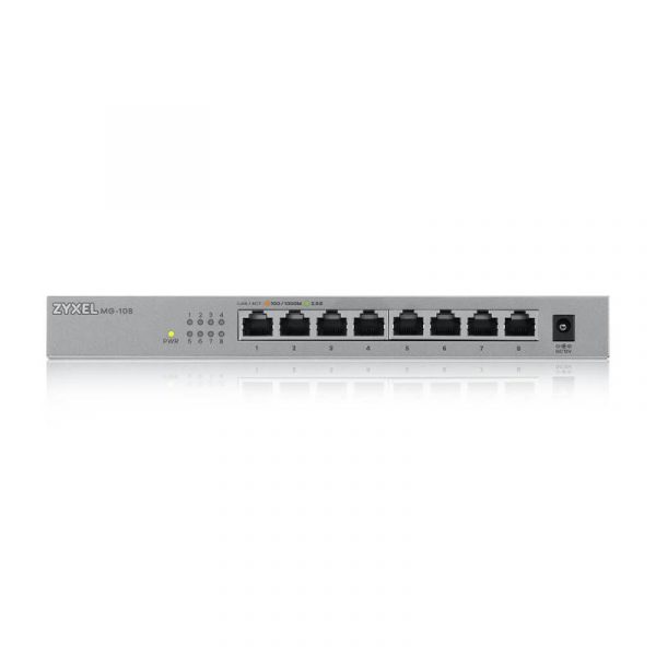 Switch ZyXEL 2.5Gigabit MG-108-ZZ0101F, 8 port, 100/1000/2500 Mbps - imagine 3