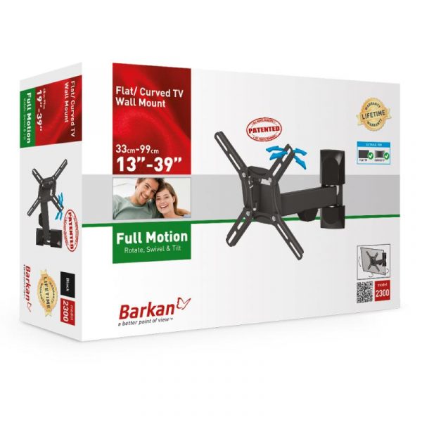 ﻿Suport TV de perete, Barkan 2300.B, Reglabil, 19"- 39", VESA - imagine 7