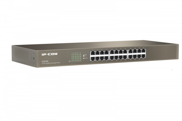 IP-COM 24-Port Gigabit Ethernet Switch, G1024G, unmanaged, Standarde: IEEE802.3, IEEE802.3u, - imagine 6