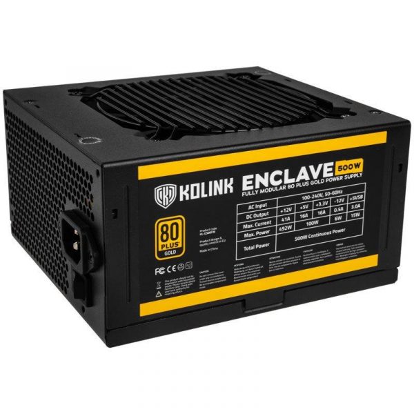 Sursa Kolink Enclave 500W 80 PLUS Gold - imagine 10