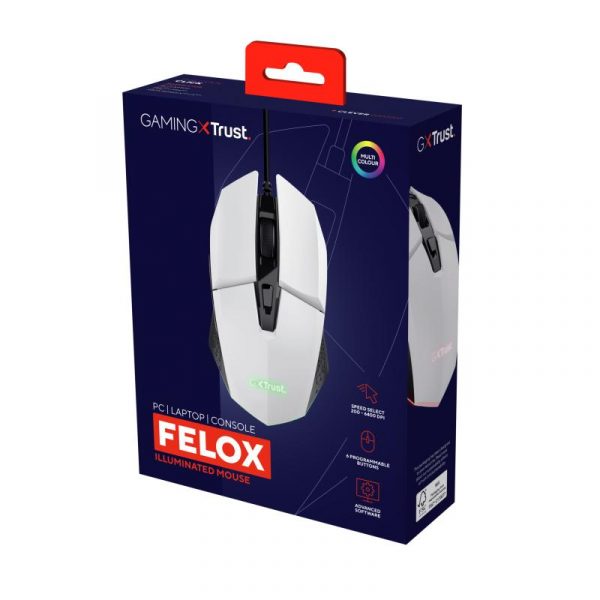 Mouse Trust GXT110W Felox cu fir, rezolutie maxima 6400 DPI, - imagine 12