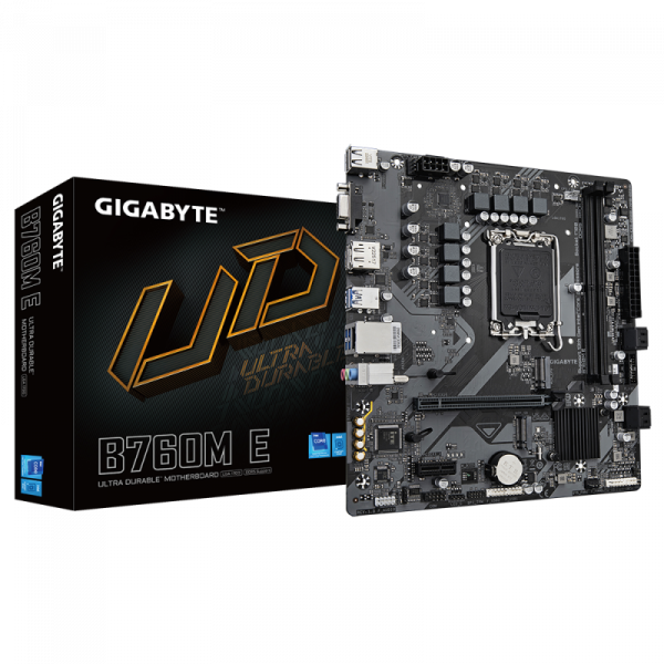 Placa de Baza GIGABYTE B760M E LGA1700, 2x DDR5, 1x