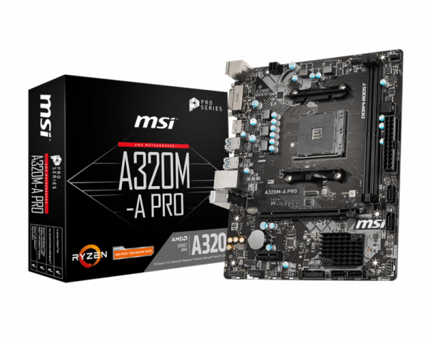 Placa de baza MSI A320M-A PRO, Socket AM4 - imagine 7