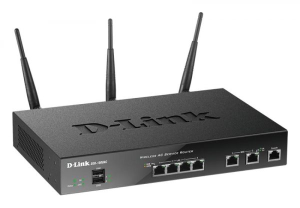 Router D-Link DSR-1000AC, 2xWAN Gigabit, 3xLAN Gigabit, 130Mbps Firewall, 70Mbps - imagine 4