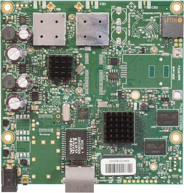 MIKROTIK placa de baza CPE RB911G-5HPACD, Procesor: 720Mhz, Dimansiuni:105x105mm, 128 - imagine 3