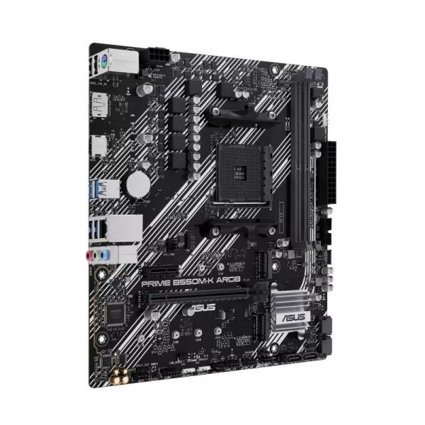 Placa de Baza ASUS PRIME B550M-K ARGB AM4, 2x DDR4, - imagine 3