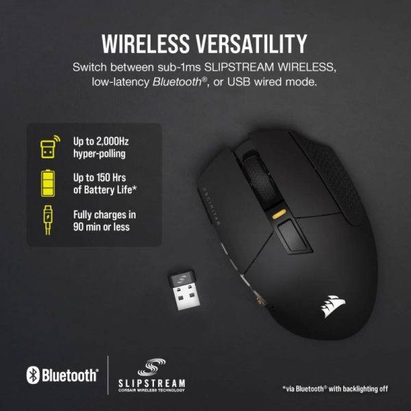 Mouse Gaming Corsair SCIMITAR ELITE WIRELESS MMO Optical cu fir, - imagine 13