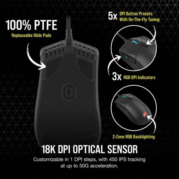 Mouse Gaming Corsair Sabre RGB Pro Champion Series Optical cu - imagine 12