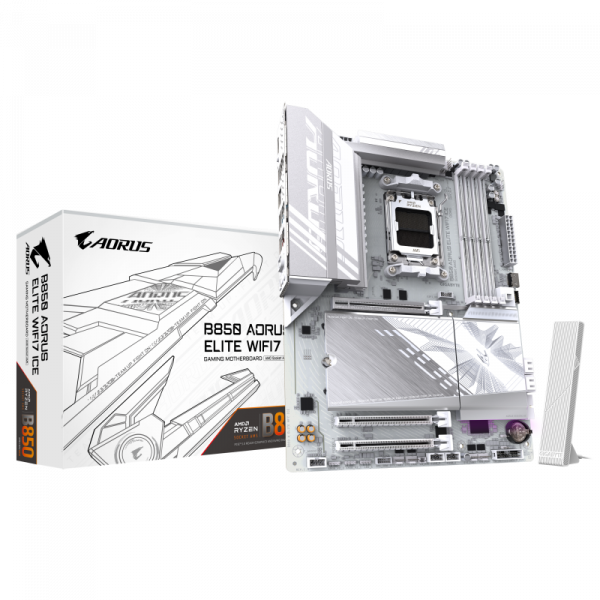 Placa de Baza GIGABYTE B850 AORUS ELITE WIFI7 ICE AM5 - imagine 7