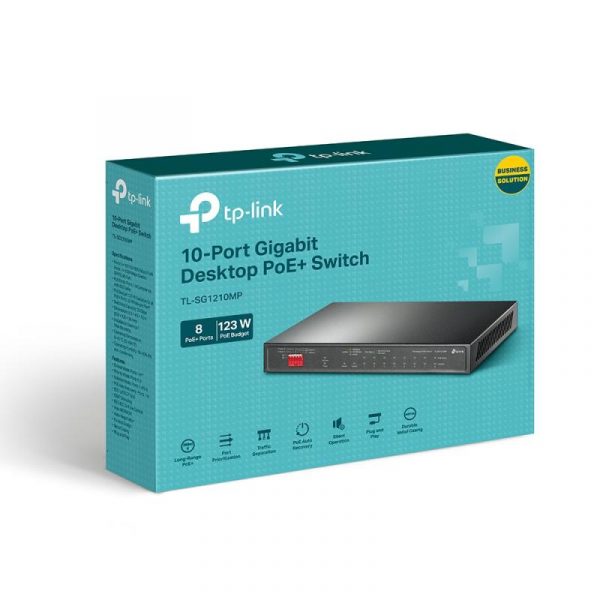 Switch TP-Link TL-SG1210MP, 10 port, 10/100/1000 Mbps - imagine 7