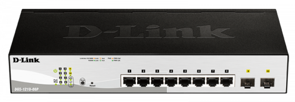 Switch D-Link DGS-1210-08P, 8 port, 10/100/1000 Mbps - imagine 4