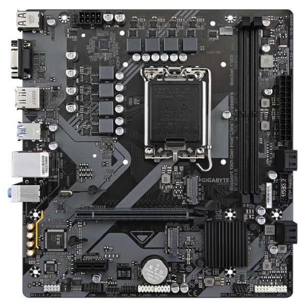 Placa de Baza GIGABYTE B760M E LGA1700, 2x DDR5, 1x - imagine 4
