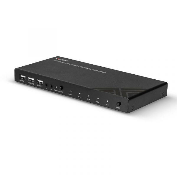 Lindy LY-32810 KVM Switch 4  Port HDMI 4096x2160@60Hz, USB - imagine 10