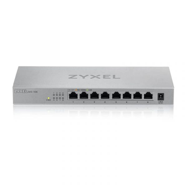 Switch ZyXEL 2.5Gigabit MG-108-ZZ0101F, 8 port, 100/1000/2500 Mbps - imagine 5
