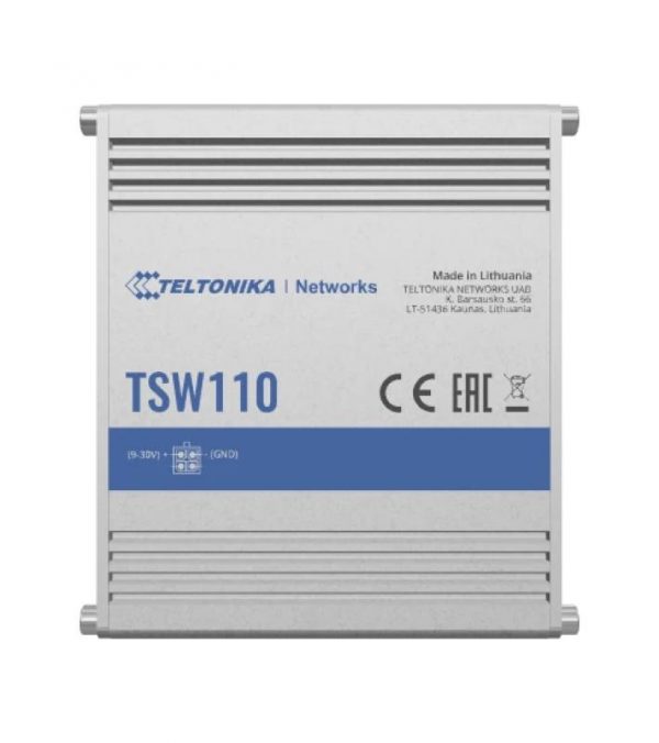 TELTONIKA INDUSTRIAL UNMANAGED L2 5PPORT GIGABIT SWITCH TSW110, Interfata: 5 - imagine 6