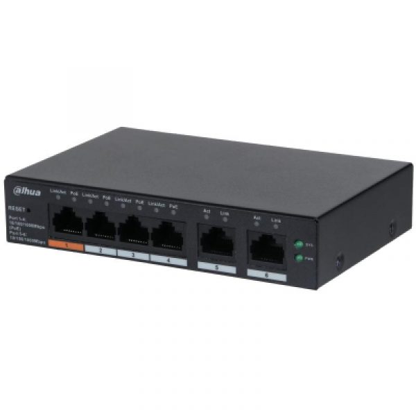 Dahua desktop switch, 6 porturi Gigabit, 4 porturi POE, CS4006-4GT-60, - imagine 6