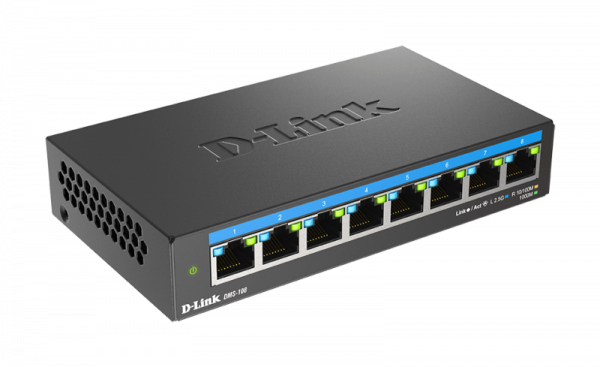 D-LINK DMS-108 UNMANAGED SWITCH 8 PORT, Interfata: 8 x 10/100Mbps/1G/2.5G, - imagine 5