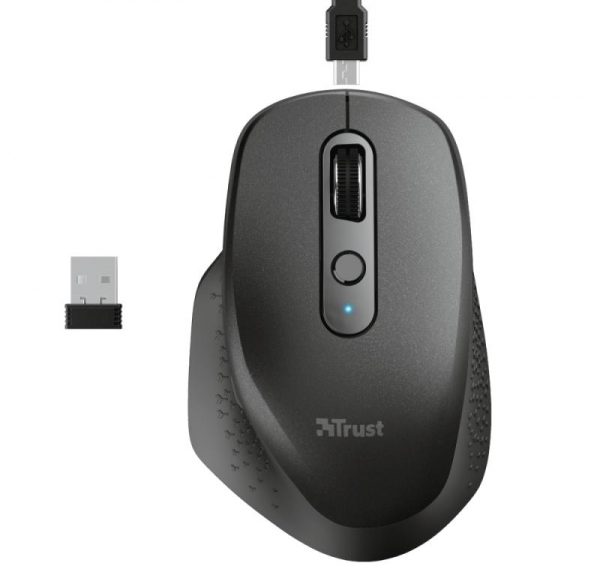 Mouse Trust Ozaa, Rechargeable Wireless, negru - imagine 9