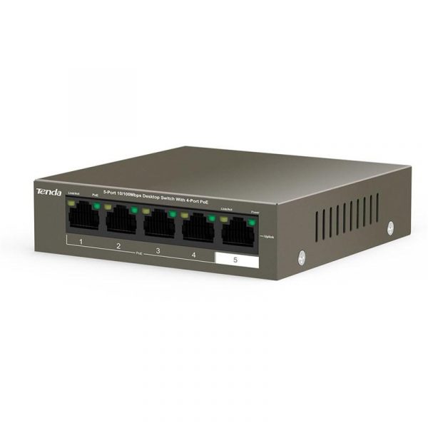 Tenda switch TEF1105P-4-38W, 5-Port 10/100Mbps, 4-porturi POE, Standarde de retea: - imagine 7