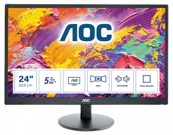 Monitor AOC 23.6" M2470SWH - imagine 3
