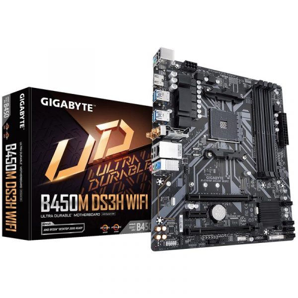 Placa de baza Gigabyte B450M DS3H WIFI, Socket AM4 - imagine 6