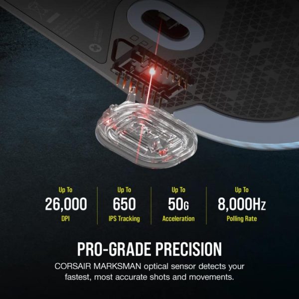 Mouse Gaming CORSAIR M75 LIGHTWEIGHT NEGRU - imagine 5