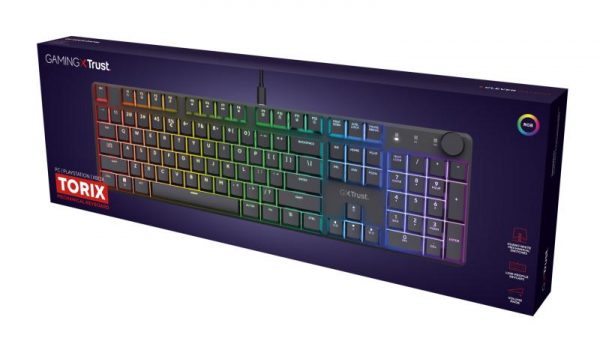 Tastatura mecanica Trust GXT 866 Torix cu fir, swtich linear, - imagine 13