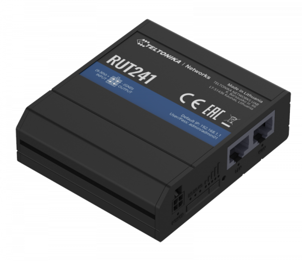 TELTONIKA RUT241 COMPACT INDUSTRIAL LTE ROUTER, 4G (LTE) – Cat - imagine 5