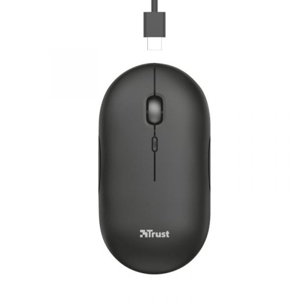 Mouse Trust Puck, Rechargeable Bluetooth, negru - imagine 7