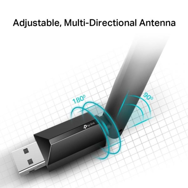 Tp-link AC600 High Gain Wireless Dual Band USB Adapter, ARCHER - imagine 10